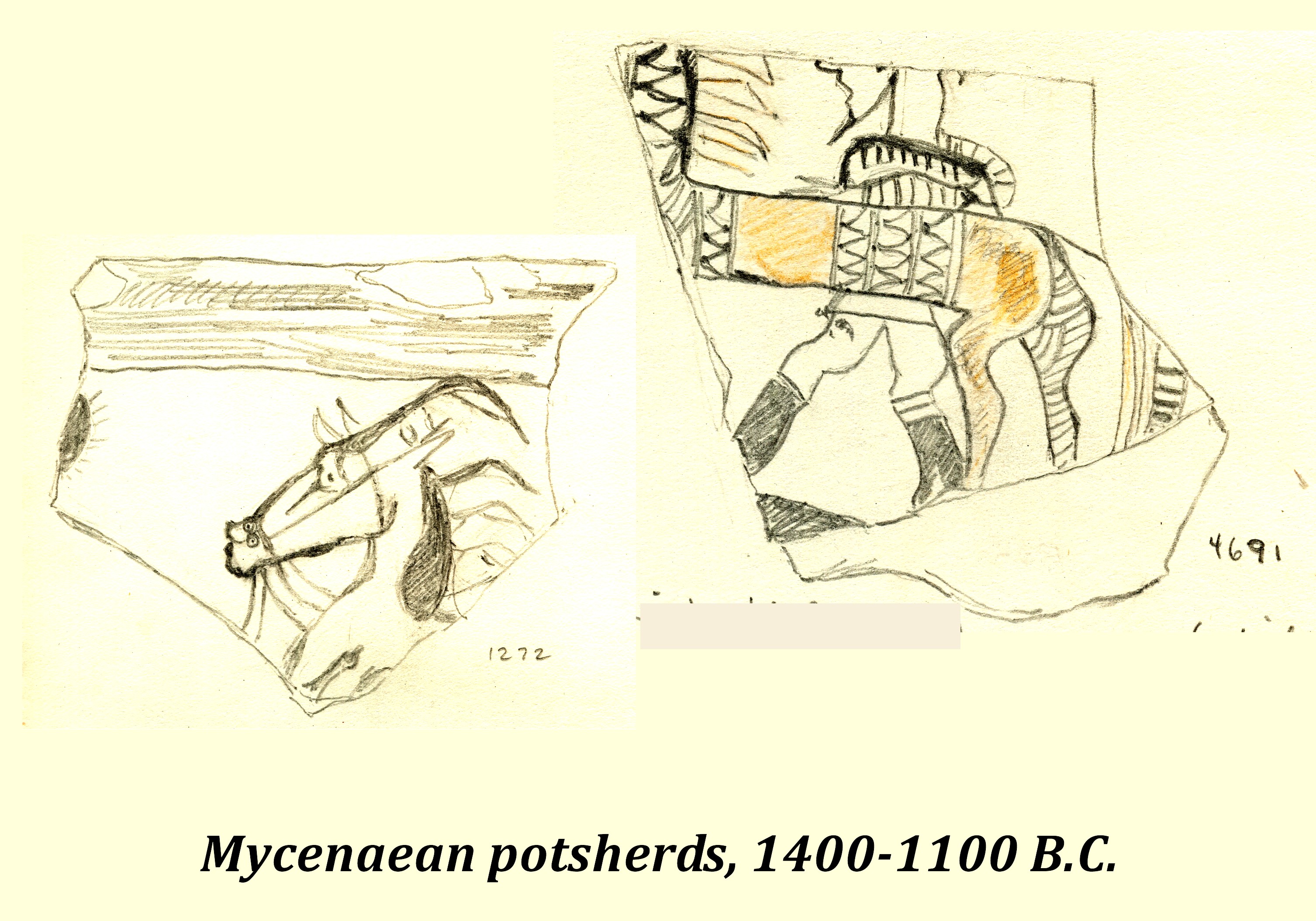 Mycenaean potsherds