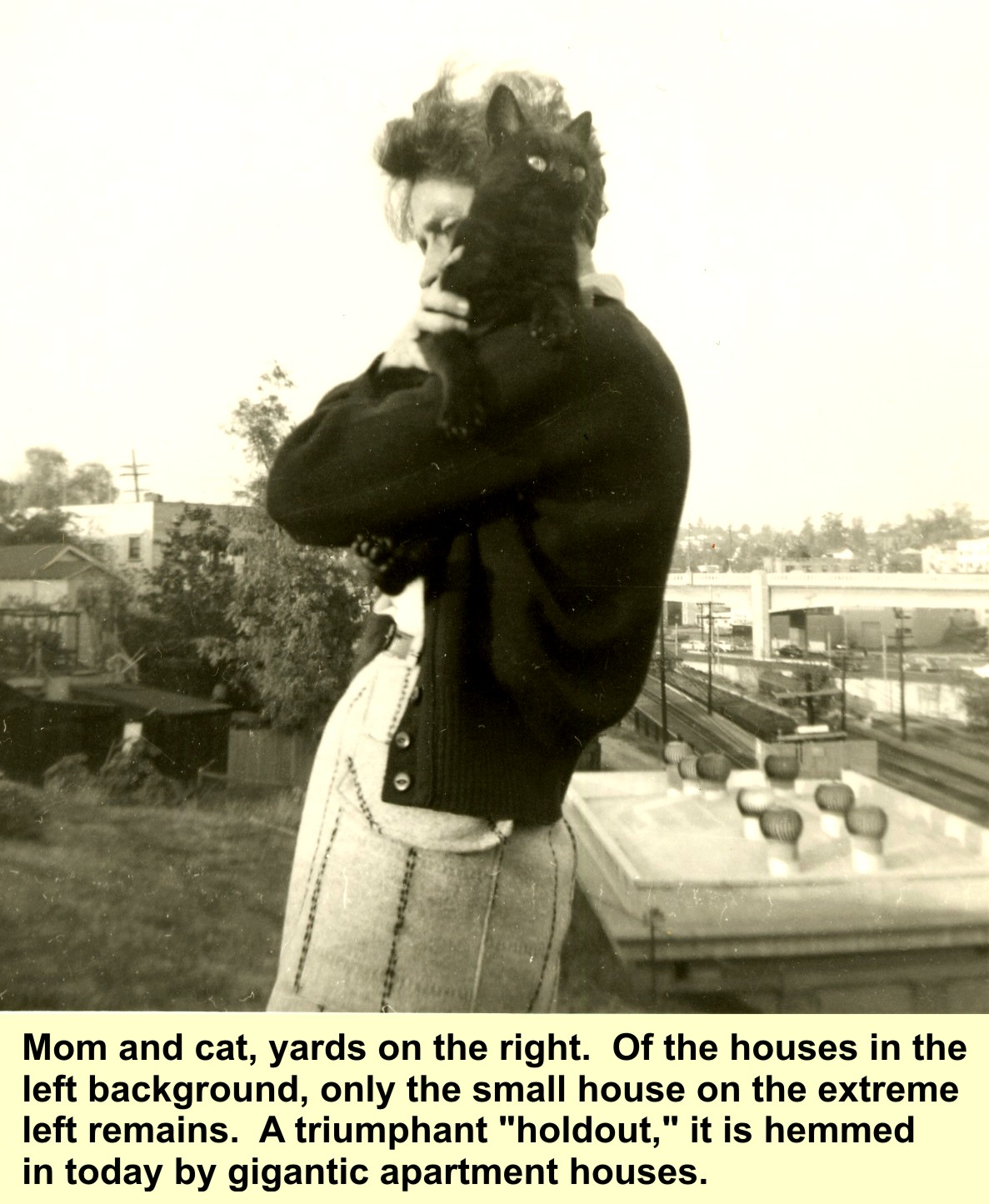 Mom with cat